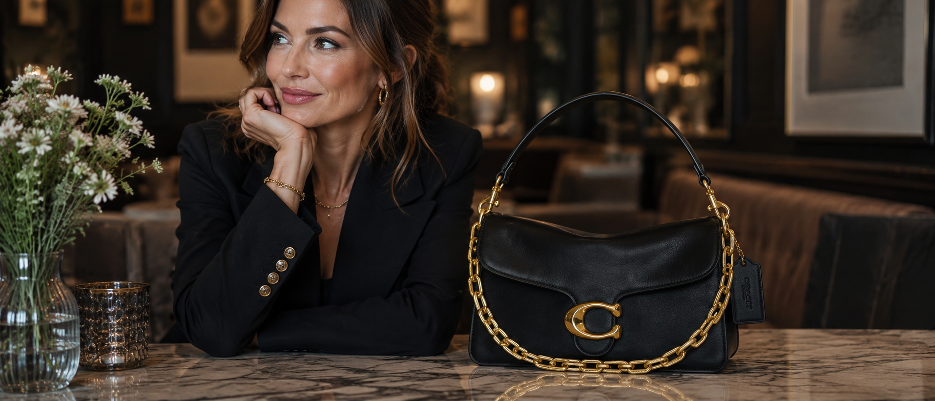 Coach Tabby Chain-link Shoulder Bag