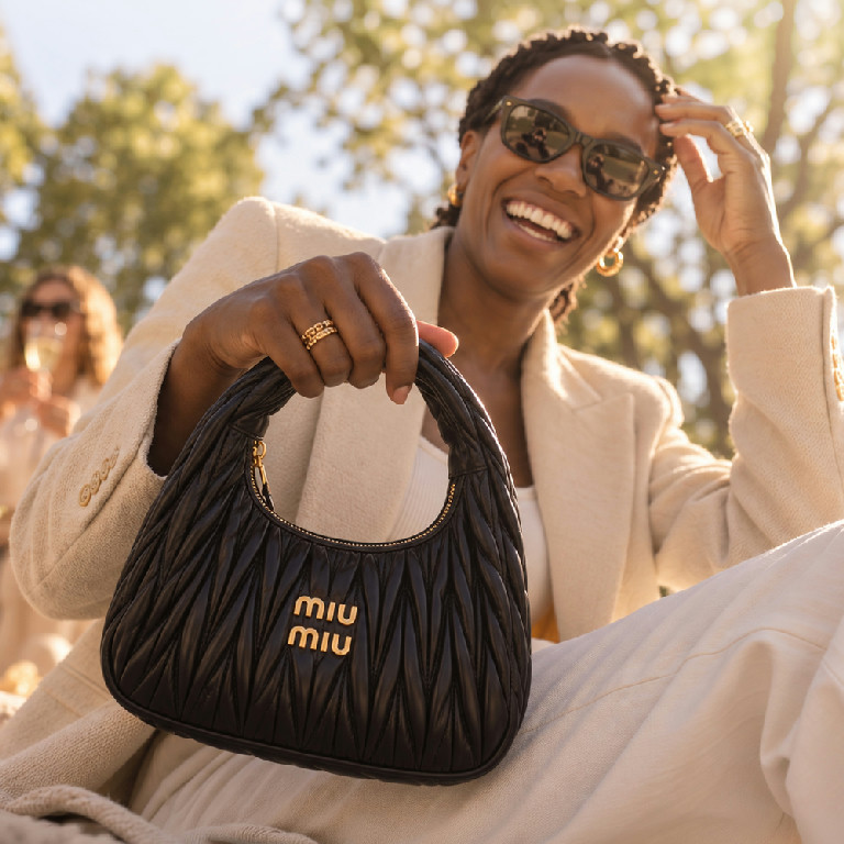 Miu Miu Wander Matelassé Leather Bag